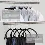 Premium Velvet Hangers - No Shoulder Bumps Suit Hangers with Chrome Hooks,Non Slip Space Saving Clothes Hangers,(Pack of 50) Heavyduty,Rounded Hangers for Sweaters,Coat,Jackets,Pants,Shirts,Dresses