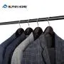 ALPHA HOME Extra-Wide Suit Coat Hangers Premium Quality Wooden Hangers - 6 Pack