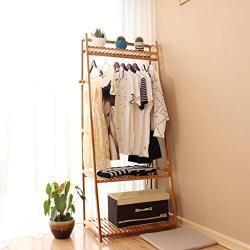 Wall CR Coat Racks Coat Rack Nan Bamboo Bedroom Foyer Living Room Coat Rack Modern Flooring Simple Clothes Hanger Drying Hat Rack (Size : 50cm)