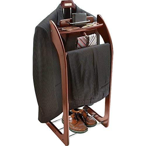 Smartek Mahogany Hardwood Clothes Valet Stand Smartek Mahogany Hardwood Clothes Valet Stand