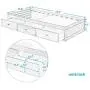Wood Platform Bed with 3 Drawers - Twin Storage Bed Wood Slat Support, No Boxes Spring Needed Wood Platform Bed with 3 Drawers - Twin Storage Bed Wood Slat Support, No Boxes Spring Needed
