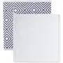 DII Foldable Fabric Storage Containers for Nurseries, Offices, Closets, Home Décor, Cube Organizers & Everyday Use, 11 x 11 x 11, Nautical Blue Diamond-Set of 4