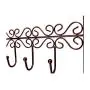 obmwang Over The Door 5 Hook Rack - Decorative Organizer Hooks for Clothes, Coat, Hat, Belt, Towels - Stylish Over Door Hanger for Home or Office Use L x W x H, 15 x 2 x 9 Inch