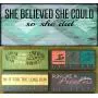 Race Medal Holder/Athletic Medal Hanger - SHE BELIEVED SHE COULD SO SHE DID. Wood Wall Mounted Medal Organizer. CUSTOMIZATION Available