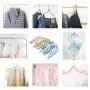 Travel Hangers for Cruise 10 PCS Foldable Hangers with 20 Clips 1 Pack Clothesline Portable Clothes Hangers Non-Slip Lightweight for Home Travelling Hiking Camping Home-use Pants Suitcase