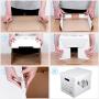 SEMAXE Stroage Carton Boxes with Lift-Off Lid，Portadle File Storage Tape-Free Assembly Moving Boxes, 10-Pack,14" x 11" x 10"