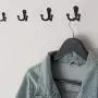 BIGLUFU Coat Hooks Heavy Duty 6pc Coats Hook Vintage Double Prong Wall Mounted with 12 Screws Retro Double Robe Hooks Utility Hooks for Coat, Scarf, Bag, Towel, Key, Cap, Cup, Hat (Black) (6 Pack) BIGLUFU Coat Hooks Heavy Duty 6pc Coats Hook Vintage Double Prong Wall Mounted with 12 Screws Retro Double Robe Hooks Utility Hooks for Coat, Scarf, Bag, Towel, Key, Cap, Cup, Hat (Black) (6 Pack)