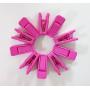 Plastic Slim-line Finger Clip Clothes Hanger Clips (60pcs, Pink)