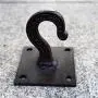 RUN 1 Piece Cast Iron Ceiling Hook Decorative Robe Clothes Wall Hook Hanger, Screws Included RUN 1 Piece Cast Iron Ceiling Hook Decorative Robe Clothes Wall Hook Hanger, Screws Included