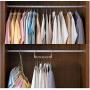 10pcs Random Color Folding Rotating 5 Holes Magic Plastic Clothes Hanger Space Saving Wardrobe Hanging Organizer Windproof Coat Hanger