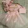 Baby Girl Hospital Door Hanger Rose Gold Baby Girl Tutu Door Hanger
