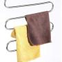 Ziqi S Type Pants Hanger,Multi-Purpose 5 Layers Stainless Steel Pant Rack Space Saver Hangers Clothes Organizer for Trousers Towels Scarf & Tie (6pcs silver)