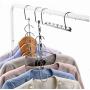 5pcs Plastic Multilayer Windproof Clothes Hanger Organizer Fixed Holder Storage Racks Buckle Hanger Anti-Slip Home Decoration