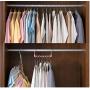 10pcs Random Color Windproof 5Hole Magic Coat Clothes Hanger Multifunction Holder Clothes Hanging Organizer Folding Rotating Coat Storage Rack