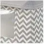 mDesign Soft Stackable Fabric Closet Storage Organizer Holder Boxes - Clear Window, Attached Lid, for Child/Kids Room, Nursery - Chevron Zig-Zag Print - Small, 4 Pack - Taupe/Natural mDesign Soft Stackable Fabric Closet Storage Organizer Holder Boxes - Clear Window, Attached Lid, for Child/Kids Room, Nursery - Chevron Zig-Zag Print - Small, 4 Pack - Taupe/Natural