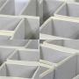DIOMMELL Foldable Cloth Storage Boxes Closet Dresser Drawer Organizer Fabric Baskets Bins Containers Divider for Clothes Underwear Bras Socks Lingerie Clothing,Set of 11 Grey 245