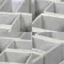 DIOMMELL Foldable Cloth Storage Boxes Closet Dresser Drawer Organizer Fabric Baskets Bins Containers Divider for Clothes Underwear Bras Socks Lingerie Clothing,Set of 11 Grey 245
