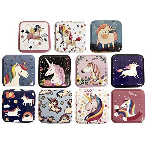 Unicorn Metal Tin Storage trinket Boxes party favor Boxes of 24 pcs