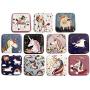 Unicorn Metal Tin Storage trinket Boxes party favor Boxes of 24 pcs