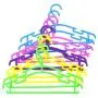 ajzdnzvr 10PCS Plastic Hangers - Clothes Coat Trouser Bar Baby Toddler Childrens Hangers,5 Colors