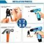 ProChosen 10-Pack Steel Garage Storage Utility Double Hooks