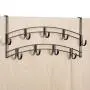 Lynk Over Door Accessory Holder - Scarf, Belt, Hat, Jewelry Hanger - 9 Hook Organizer Rack - Bronze