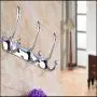 Hanger Chrome Hooks Clothes Coat Robe Hat Towel Rack Hook