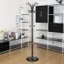 COAT RACK Home Hanger European Clothes Rack Multi-Functional Iron (Color : Black) COAT RACK Home Hanger European Clothes Rack Multi-Functional Iron (Color : Black)