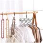 Magic Rotate Clothes Hanger Holder Storage Stand 9 Holes Plastic Support Drying Rack Wardrobe Finishing Space Saving Organizer 10 Pcs (Random Color) Magic Rotate Clothes Hanger Holder Storage Stand 9 Holes Plastic Support Drying Rack Wardrobe Finishing Space Saving Organizer 10 Pcs (Random Color)
