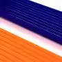 HANGERWORLD 40 Blue Orange 16inch Plastic All Purpose Coat Clothes Garment Pant Skirt Bar Hangers Loop Hooks HANGERWORLD 40 Blue Orange 16inch Plastic All Purpose Coat Clothes Garment Pant Skirt Bar Hangers Loop Hooks