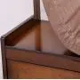 Bamboo Coat Rack Multifunction Storage Floor Coat Bench Change Shoe Bench Shoe Rack Hall Clothes Hanger Hangers Cabinet Brown