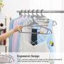 SONGMICS Plastic Hangers, Set of 50, Space-Saving Clothes Hangers, Non-Slip, for Jackets, Shirts, Dresses, Scarves, Gray UCRP42G50 SONGMICS Plastic Hangers, Set of 50, Space-Saving Clothes Hangers, Non-Slip, for Jackets, Shirts, Dresses, Scarves, Gray UCRP42G50