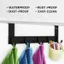 Over The Door Hook Organizer Rack, Anjuer Metal Coat Hanger Door 5 Hooks Hanger Black Over The Door Hook Organizer Rack, Anjuer Metal Coat Hanger Door 5 Hooks Hanger Black