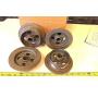Mining ORE CART Mine CAR KIT 4 Wheel 4 AXLE Hanger CAST Iron