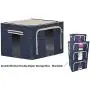 JJMG Stackable Storage Boxes Polka Dots Oxford Cloth Steel Frame Shelf Quilt Clothing Blanket Pillow Shoe Holder Container Organizer See-through Window double zipper Folding - Dark Blue (2 pack x 66L) JJMG Stackable Storage Boxes Polka Dots Oxford Cloth Steel Frame Shelf Quilt Clothing Blanket Pillow Shoe Holder Container Organizer See-through Window double zipper Folding - Dark Blue (2 pack x 66L)