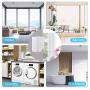 4.2M Stainless Steel Retractable Clothesline Indoor Clothes Hanger Drying Rack Travel Accessories, White