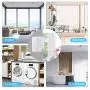 4.2M Stainless Steel Retractable Clothesline Indoor Clothes Hanger Drying Rack Travel Accessories, White 4.2M Stainless Steel Retractable Clothesline Indoor Clothes Hanger Drying Rack Travel Accessories, White