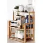 Bamboo Spice Rack Storage Shelves-3 tier Standing pantry Shelf for kitchen counter storage,Bathroom Countertop Storage Organizer Desk Bookshelf with Adjustable Shelf Cabinet Bamboo Spice Rack Storage Shelves-3 tier Standing pantry Shelf for kitchen counter storage,Bathroom Countertop Storage Organizer Desk Bookshelf with Adjustable Shelf Cabinet