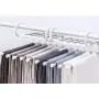 HJYPYJ Magic Hanger,Magical Hangers,Type s Stainless Steel and Polypropylene Non-Slip Trouser Hangers,Space-Saving Organizer Hangers,Load 1Kg Not Easily Deformed/White / 2 pcs HJYPYJ Magic Hanger,Magical Hangers,Type s Stainless Steel and Polypropylene Non-Slip Trouser Hangers,Space-Saving Organizer Hangers,Load 1Kg Not Easily Deformed/White / 2 pcs