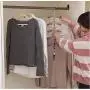 Multilayer Fish Bone Shape Stainless Steel Clothing Storage Racks Clothes Hanger Storage Holder Wardrobe Laundry Drying Rack 2pcs Ramdom Color