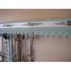 Light Robins Egg Blue Necklace and Earring Wall Hanger.