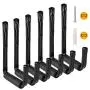 Ihomepark Heavy Duty Garage Storage Utility Hooks with Jumbo Arm, Wall Mount Garage Hanger & Organizer for Ladder Tool Chair Hose(6 Pack - Black) Ihomepark Heavy Duty Garage Storage Utility Hooks with Jumbo Arm, Wall Mount Garage Hanger & Organizer for Ladder Tool Chair Hose(6 Pack - Black)
