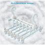 Multifunctional Hanger Space Saving Folding Magic Clothes Hanger Drying Cabinet Home Bedroom Storage Holder Hanger Pants Clip 2pc