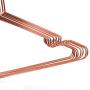 60Pack Koobay A17 Adult Rose Copper Gold Shiny Metal Wire Top Clothes Hangers for Shirts Coat Storage & Display