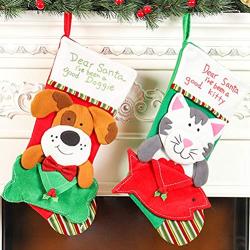 Xmas Ornament Christmas Stocking Cat and Dog Holiday D?cor Tree Hanger Christmas Decor Tree Hanging Ornament for Gift Home Decor