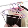 TINKSKY 50PCS Anti-Skid Non-Slip Garment Clothes Hangers Heavy Duty Suit Hanger Drying Laundry Hooks Closet Space Saving Oraganizer Racks (Blue)