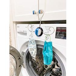 The Mask Hanger- Mask Storage and Dryer Hanger for Clean Masks (Set of 3 Hangers and 3 Name Tags)