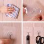 DealinM ???? Housekeeping,40x Strong Transparent Suction Cup Sucker Wall Hooks Hanger for Kitchen Bathroom White
