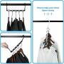 Cascading Hanger organizer for Clothing Wardrobe,Closet Space Hanger organizer Saver Pack of 10 Pack with Sturdy Plastic Hanger Clothes Hangers Organizer for Heavy Clothes ,Trouser, Jeans Etc