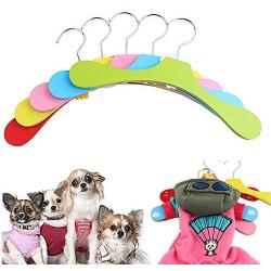 Pet Dog Child Clothes Hanger Cartoon Design Animal Cute Wooden Hangers 10Pc Random Color